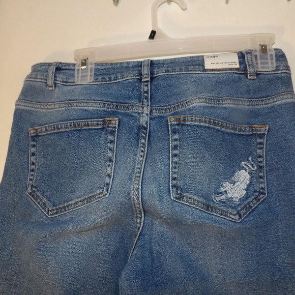 Maje Denim - Maje High Rise Cropped Straight Leg Jeans Sz 42 EU Or 16 USA